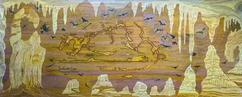 Sudwala Caves Map | Surveyed by H. Jackson